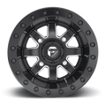 D938 14X7 4X137 MT-BLK-MIL 38MM