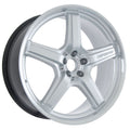 Aluminum Wheels 17x7.5 Evo 131S Silver 7 Spoke 40 Offset 5 on 112/5 on 120 Bolt Pattern 74.1 Bore Raceline