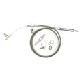 46IN HITECH STAINLESS STEEL HOUSING 4L60 BLOWER DRIVE KICKDOWN CABLE W/ POLISHE