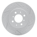 R1 18-22 Ford Ecosport Front Right Drilled & Slotted Geoperformance Rotor