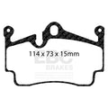 EBC 09-12 Porsche Boxster (Cast Iron Rotors only) 2.9 Orangestuff Rear Brake Pads