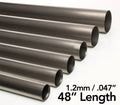 Ticon Industries 1.75in Diameter x 48in Length 1.2mm/.047in Wall Thickness Titanium Tube