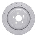 DFC 10-18 Mercedes-Benz E63 AMG Rear Left Drilled & Slotted Geoperformance Rotor