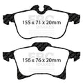 EBC 08-09 Saturn Astra 1.8 Yellowstuff Front Brake Pads
