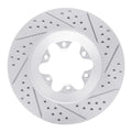 R1 09-12 Chevrolet Colorado Front Right Drilled & Slotted Geoperformance Rotor