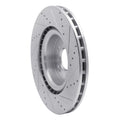 DFC 18-22 Genesis G70 Front Left Drilled & Slotted Silver Brake Rotor