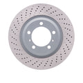 R1 Concepts Hi-Carbon Alloy GEOMET Coated Rotor - Drilled Fits Porsche 911