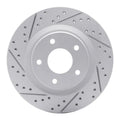 R1 11-19 Nissan Sentra Front Left Drilled & Slotted Geoperformance Rotor