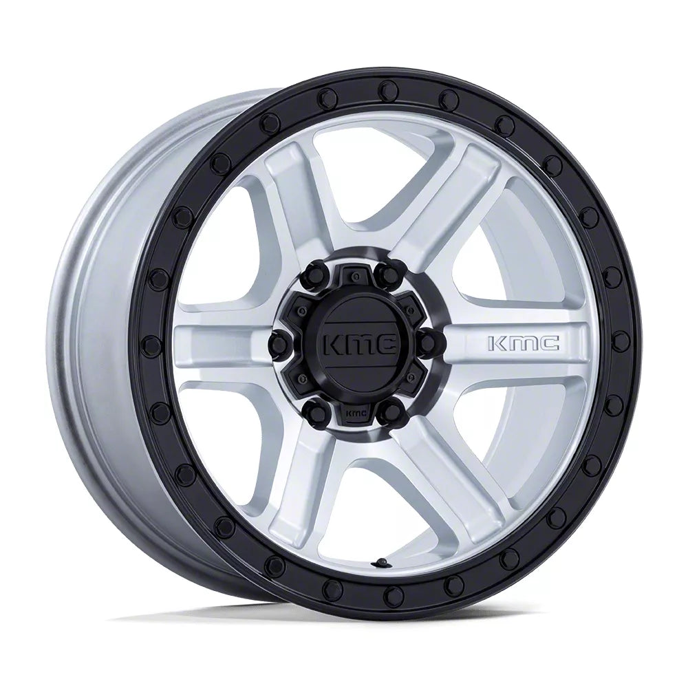 KM551 17X8.5 6X5.5 MACH GBLK-LP -10