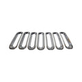 7-Piece Chrome Plastic Grille Inserts Chrome for 2007-201 JK Wrangler Snap-In Pieces RT Off Road
