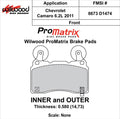 Wilwood Axle Set D1474-30 Pad