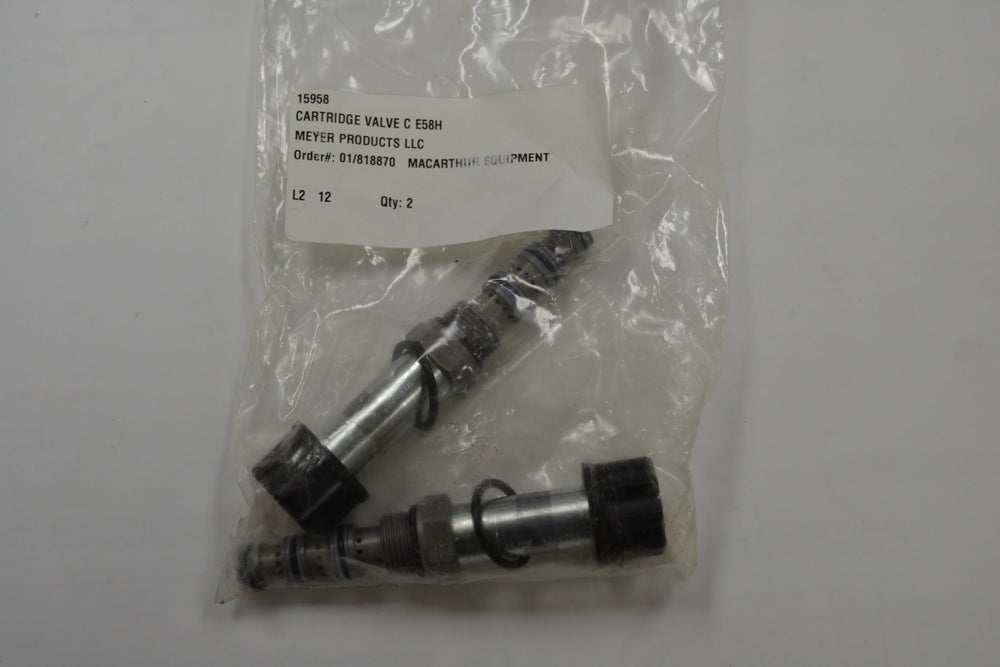 CARTRIDGE VALVE C E58H PLOWS AND ACCESSORIES