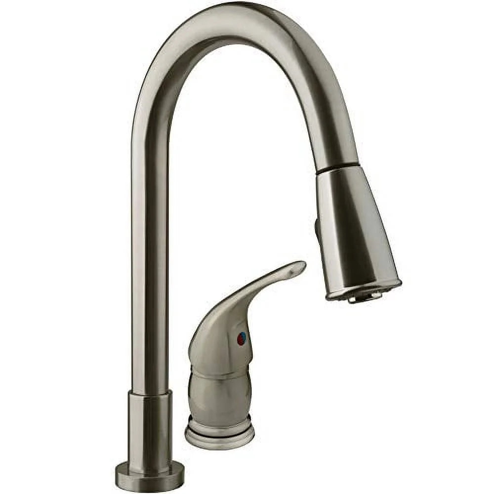 PULLDOWN RV KITCHEN FAUCET BRUSHED SATIN NICKEL