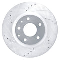 DFC 19-25 Mazda 3 Front Left Drilled & Slotted Silver Brake Rotor