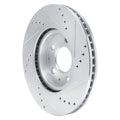 DFC 19-25 Mazda 3 Front Left Drilled & Slotted Silver Brake Rotor