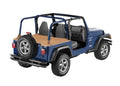 Jeep 1997-2002 Wrangler TJ; NOTE For factory hardtop (removed)