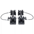 07C JEEP JK/JL/JT HOOD LATCH SET BILLET ALLUMINUM BLACK OUT SERIES