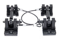 07C JEEP JK/JL/JT HOOD LATCH SET BILLET ALLUMINUM BLACK OUT SERIES