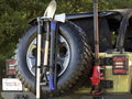SPARE TIRE TOOL RACK SYSTEM