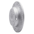 R1 09-20 Genesis G80 Rear Left Drilled & Slotted Geo-Carbon Rotor
