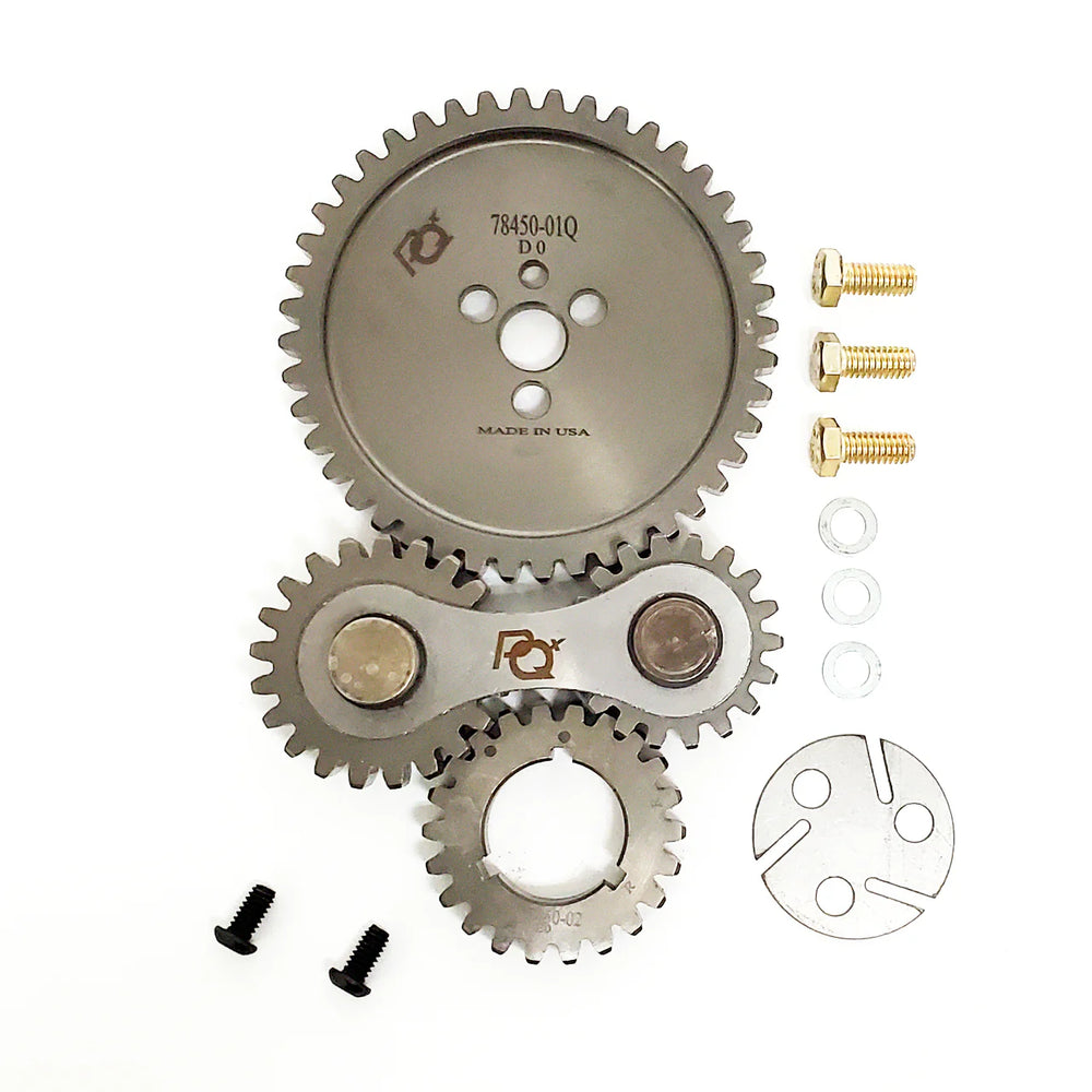 GEAR DRIVE, PQX, DUAL IDLER, CHEV 5