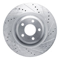 DFC 20-25 Ford Explorer Front Right Drilled & Slotted Silver Brake Rotor