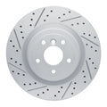 R1 16-24 Jaguar Xe Rear Left Drilled & Slotted Geoperformance Rotor