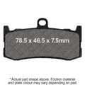 EBC 09-12 Triumph Hinckley Daytona 675 (w/Nissin MB Caliper) Frt Left/Right GPFAX HH Race Brake Pads