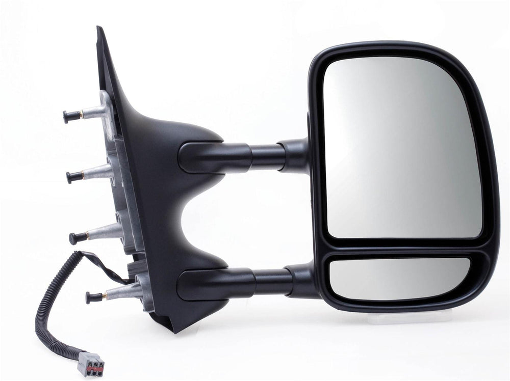 0208 FORD ECONOLINE RH POWER FOLDAWAY OE MIRROR TEXTURED BLACK EXTENDABLE TOWIN