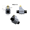 1.75IN CYLINDER ASSIST DOUBLE SHEAR BILLET ALUMINUM TIEROD CLAMP