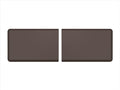 WeatherTech Comfort Mat Connect End Mats 24 x 36in. (2 Qty) Carbon Fiber - Cocoa