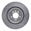 DFC 06-17 Land Rover Range Rover Sport Front Left Drilled & Slotted Silver Brake Rotor