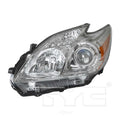 LH HEADLAMP LENS/HOUSING HALOGEN TOYOTA PRIUS 20122015 CAPA