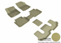 3D MAXpider 2018-2019 Volkswagen Atlas Kagu 1st & 2nd & 3rd Row Floormats - Tan