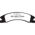 EBC 15+ Cadillac Escalade Ext/Esv 6.2 2WD Extra Duty Front Brake Pads