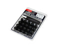 Rays M12x1.50 5 Hole 16pcs Nut 4pcs Lock Nut w/Adapter & Lock Nut Key - Black