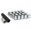 Rays M12x1.50 5 Hole 16pcs Nut 4pcs Lock Nut w/Adapter & Lock Nut Key - Black