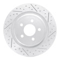 R1 20-26 Ford Mustang Rear Right Drilled & Slotted Geoperformance Rotor