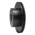 R1 91-94 Ford Crown Victoria Front Left Drilled & Slotted Black Brake Rotor