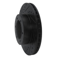 R1 91-98 Toyota 4Runner Front Left Drilled & Slotted Black Brake Rotor