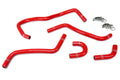 HPS Performance Red Reinforced Silicone Radiator Hose Kit for Yamaha 04-07 YXR450 YXR660 Rhino