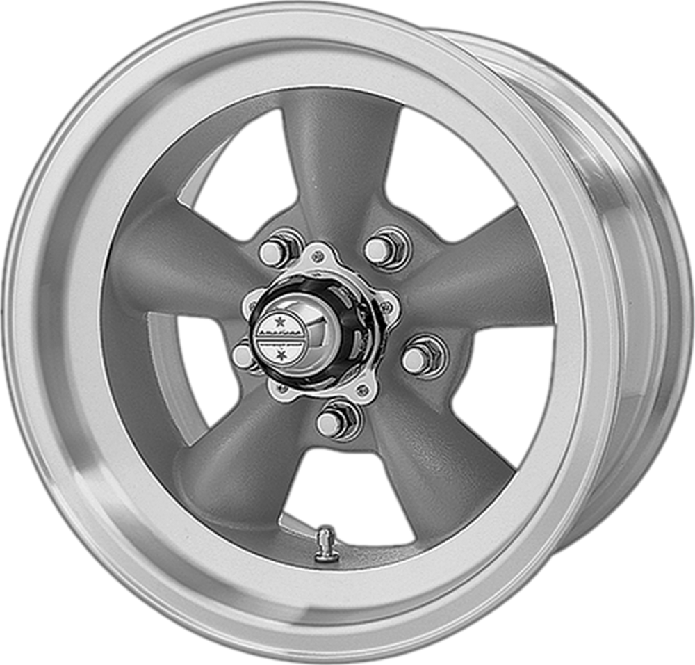 AMERICAN RACING VINTAGE VN105D 14X6 5X4.75 GRAY MACH-LP -2MM - VN1054661