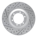 DFC 92-02 Acura SLX Front Left Drilled & Slotted Geoperformance Rotor
