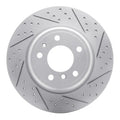 R1 91-01 BMW 740Il Rear Right Drilled & Slotted Geoperformance Rotor