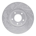 R1 Concepts Brake Rotor Drilled and Slotted Silver Fits Mazda Millenia