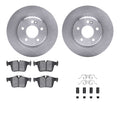 R1 Concepts E- Line Series Brake Rotor with Ceramic Brake Pads Hdw Fits Mercedes-Benz C300