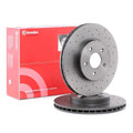 Brembo OE 02-08 Jaguar X-Type Drilled Xtra Brake Disc - Front