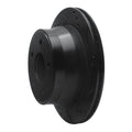 R1 97-05 Chevrolet S10 Rear Right Drilled & Slotted Black Brake Rotor