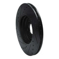 R1 01-08 Ford Mondeo (Mexico) Front Right Drilled & Slotted Black Brake Rotor