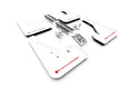 Rally Armor 18-26 Toyota Corolla Hatchback Red UR Mud Flap w/White Logo
